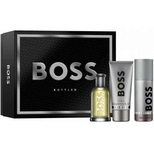 HB Set Boss Bottled M 100ml edt + 100ml SG + 150ml Deo