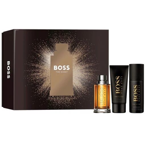 HB Set Boss The Scent M 100ml edt + 150ml Deo + 100ml SG